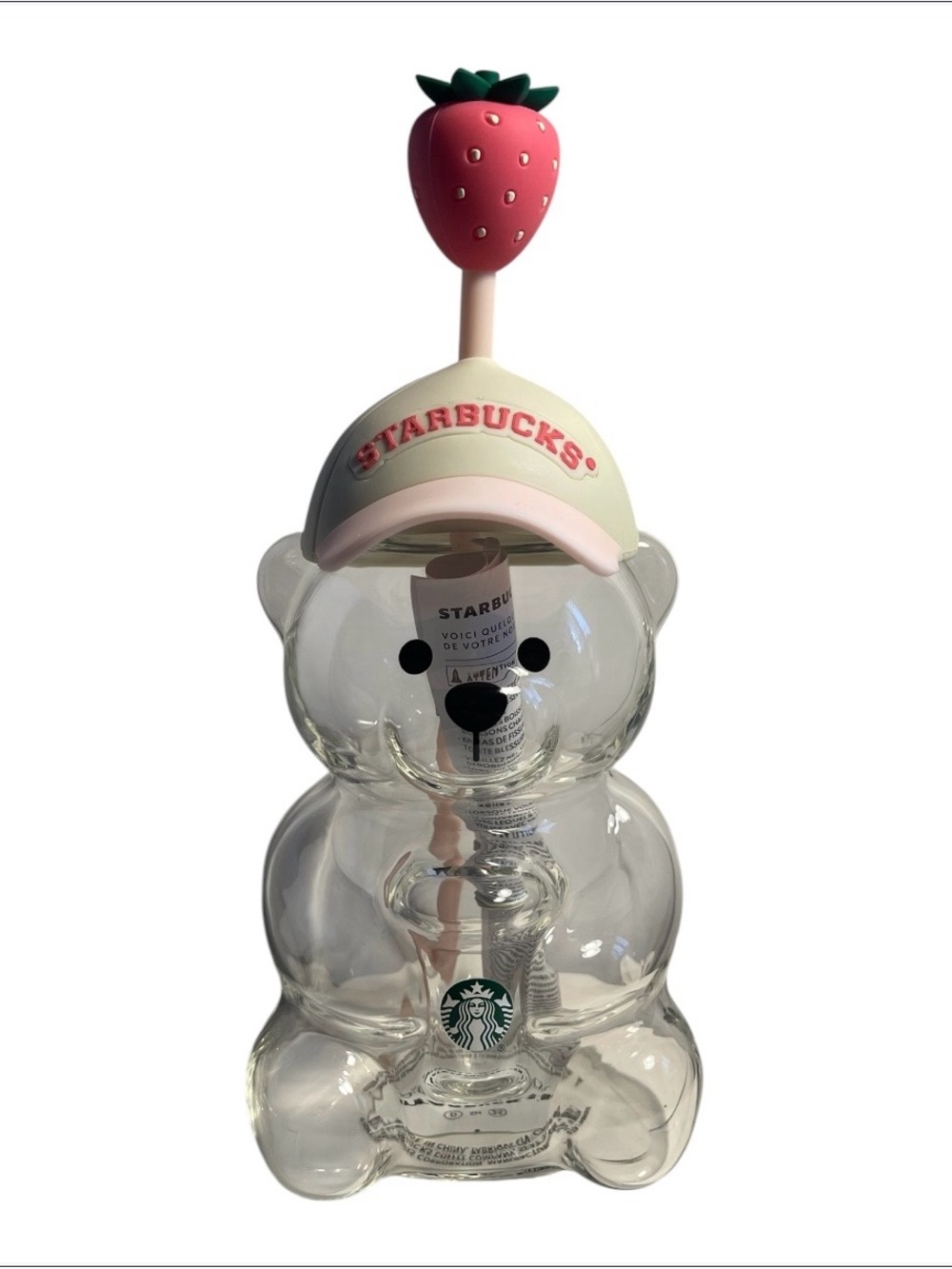 Starbucks Pink Bearista Glass Bear Cup 2026 Collectible Mug - NWT *